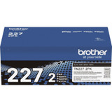Brother TN227 Original High Yield Laser Toner Cartridge - Twin-pack - Black - 2 / Box - 3000 Pages Black (Per Cartridge) (TN2272PK)