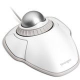 Kensington Orbit Trackball with Scroll Ring - White - Optical - Cable - White - USB - Scroll Ring - 2 Button(s) - Symmetrical (K72500WW)