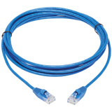 Tripp Lite Cat6a 10G Snagless Molded Slim UTP Network Patch Cable (M/M), Blue, 10 ft. - 10 ft Category 6a Network Cable for Computer, (N261-S10-BL)