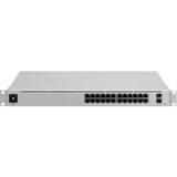 Ubiquiti USW-Pro-24 Ethernet Switch - 24 Ports - Manageable - 3 Layer Supported - Modular - 30 W Power Consumption - Optical Fiber, - (USW-PRO-24)