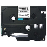 Premium Tape Label Tape - Alternative for Brother TZe-231 - 1/2" x 26' (12 mm X 8 m) - Black on White - 1 Pack (AZ231)