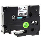 Premium Tape Label Tape - Alternative for Brother TZe-241 - 3/4" x 26' (18 mm x 8 m) - Black on White - 1 Pack (AZ241)