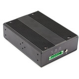 StarTech.com Industrial 6 Port Gigabit Ethernet Switch w/4 PoE RJ45 +2 SFP Slots 30W 802.3at PoE+ 12-48VDC 10/100/1000 Mbps -40C to - (IES1G52UP12V)