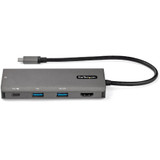 StarTech.com USB C Multiport Adapter - 10Gbps USB 3.1 Gen 2 Type-C Mini Dock - 4K 30Hz HDMI - 100W PD Passthrough - 3xUSB/GbE - 10" - (DKT31CHPDL)