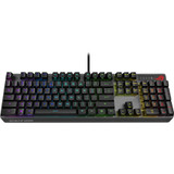 Asus ROG Strix Scope RX Gaming Keyboard - Cable Connectivity - USB 2.0 Type A Interface - RGB LED - 104 Key - PC - Mechanical - Black (Fleet Network)