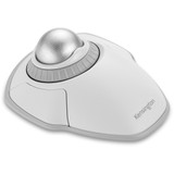 Kensington Orbit Wireless Trackball with Scroll Ring - White - Optical - Wireless - Bluetooth/Radio Frequency - 2.40 GHz - White - 1 - (K70991WW)