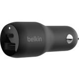 Belkin Dual Car Charger with PPS 37W - 37 W - 12 V DC Input - Black (CCB004btBK)