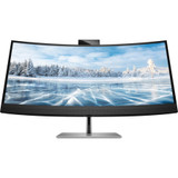 HP Z34c G3 34" Webcam WQHD Curved Screen LCD Monitor - 21:9 - Silver, Black - 34" (863.60 mm) Class - In-plane Switching (IPS) - LED - (Fleet Network)