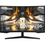 Samsung Odyssey G5 S27AG550EN 27" WQHD Curved Screen Gaming LCD Monitor - 16:9 - Black - 27" (685.80 mm) Class - Vertical Alignment - (Fleet Network)