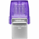 Kingston DataTraveler microDuo 3C USB Flash Drive - 128 GB - USB 3.2 (Gen 1) Type A, USB 3.2 (Gen 1) Type C - 200 MB/s Read Speed - 5 (Fleet Network)