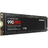 Samsung 990 PRO 1 TB Solid State Drive - M.2 2280 Internal - PCI Express NVMe (PCI Express NVMe 4.0 x4) - Desktop PC, Gaming Console - (MZ-V9P1T0B/AM)