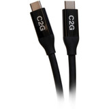 C2G 2.5ft USB-C Male to USB-C Male Cable (20V 5A) - USB4 40Gbps - 2.5 ft USB-C Data Transfer Cable - First End: 1 x USB Type C - Male (C2G28877)