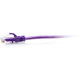 C2G 7ft Cat6a Snagless Unshielded (UTP) Slim Ethernet Patch Cable - Purple - 7 ft Category 6a Network Cable for Network Device - First (C2G30191)