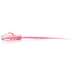 C2G 3ft Cat6a Snagless Unshielded (UTP) Slim Ethernet Patch Cable - Pink - 3 ft Category 6a Network Cable for Network Device - First 1 (C2G30196)