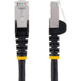 StarTech.com 10ft CAT6a Ethernet Cable, Black Low Smoke Zero Halogen (LSZH) 10 GbE 100W PoE S/FTP Snagless RJ-45 Network Patch Cord - (NLBK-10F-CAT6A-PATCH)
