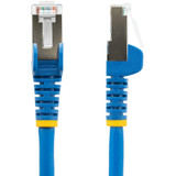 StarTech.com 3ft CAT6a Ethernet Cable, Blue Low Smoke Zero Halogen (LSZH) 10 GbE 100W PoE S/FTP Snagless RJ-45 Network Patch Cord - - (NLBL-3F-CAT6A-PATCH)