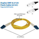 Tripp Lite Fiber Optic Duplex Patch Cable - LC Male - LC Male - 1m - Yellow (N370-01M)