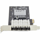 StarTech.com Gigabit Ethernet Card - PCI Express 2.0 x2 - Intel I350-AM4 - 4 Port(s) - Optical Fiber - Standard Profile Bracket Height (Fleet Network)