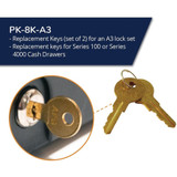 apg PK-8K-A3 Key Set - 2 x Key Set (PK-8K-A3)