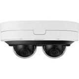 Wisenet PNM-C12083RVD 6 Megapixel Outdoor Network Camera - Color - Dome - TAA Compliant - 82.02 ft (25 m) Infrared Night Vision - - x (Fleet Network)