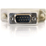C2G Serial Adapter - 1 Pack - 1 x 9-pin DB-9 Serial Male - 1 x 25-pin DB-25 Serial Female - Beige (02449)