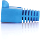 C2G OD 6.0mm RJ45 Plug Cover - Cable Boot - Blue - 50 (04757)