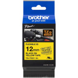 Brother TZe-FX631 Flexible Thermal Label - 15/32" Width x 26 19/64 ft Length - Rectangle - Thermal Transfer - Yellow - 1 Roll - Water (TZEFX631)