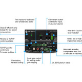 Atlona Gain AT-GAIN-60 Amplifier - 60 W RMS - 2 Channel - 20 Hz to 20 kHz - 60 W - Ethernet (AT-GAIN-60)