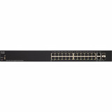 Cisco SG250-26P 26-Port Gigabit PoE Smart Switch - 26 Ports - Manageable - Gigabit Ethernet - 1000Base-T, 1000Base-X - Refurbished - 2 (SG250-26P-K9-NA-RF)