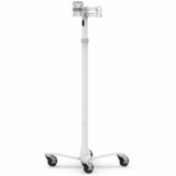 Compulocks Extended VESA Articulating Tablet Arm Rolling Stand - White - VESA compatible - 2.27 kg Capacity - 4 Casters - Metal - (MCRSTDEXW)