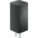 Lenovo 65W USB-C GaN Adapter - 65 W - 120 V AC, 230 V AC Input - 5 V DC, 9 V DC, 15 V DC, 20 V DC Output - Black (G0A6GC65WW)