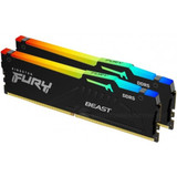 Kingston FURY Beast 32GB (2 x 16GB) DDR5 SDRAM Memory Kit - For Motherboard, Computer - 32 GB (2 x 16GB) - DDR5-6000/PC5-48000 DDR5 - (KF560C36BBEAK2-32)
