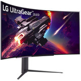 LG UltraGear 45GR95QE-B 45" Class UW-QHD Curved Screen Gaming OLED Monitor - 21:9 - Black - 44.5" Viewable - OLED - 3440 x 1440 - 1.07 (Fleet Network)