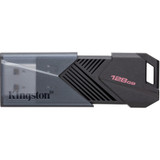 Kingston DataTraveler Exodia 128GB USB 3.2 (Gen 1) Type A Flash Drive - 128 GB - USB 3.2 (Gen 1) Type A - Matte Black - 5 Year (DTXON/128GB)