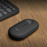 Logitech Pebble 2 M350s Mouse - Optical - Wireless - Bluetooth - Tonal Graphite - 4000 dpi - Scroll Wheel - 3 Button(s) - Symmetrical (910-007024)