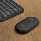 Logitech Pebble 2 Combo for Mac Wireless Keyboard and Mouse - USB Type A Wireless Bluetooth Keyboard - Tonal Graphite - USB Type A - - (920-012200)