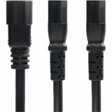 StarTech.com 6ft (1.8m) Power Cord Splitter, IEC 60320 C14 to 2x C13 AC Power Cable, 10A 250V, 18AWG, UL Listed Components - 6ft power (8723-8600-POWER-CORD)