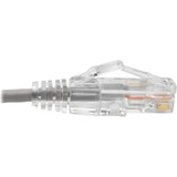Tripp Lite by Eaton Cat6 UTP Patch Cable (RJ45) - M/M, Gigabit, Snagless, Molded, Slim, Gray, 8 in. - 8" Category 6 Network Cable for (N201-S8N-GY)