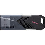 Kingston DataTraveler Exodia 64GB USB 3.2 (Gen 1) Type A Flash Drive - 64 GB - USB 3.2 (Gen 1) Type A - Matte Black - 5 Year Warranty (DTXON/64GB)