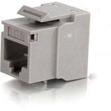 C2G Cat. 5e RJ45 Keystone Jack - 1 Pack - 8-pin RJ-45 Network - Gray (03792)