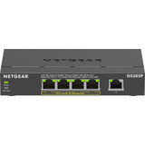 Netgear GS305P Ethernet Switch - 5 Ports - Gigabit Ethernet - 2 Layer Supported - 66.78 W Power Consumption - 63 W PoE Budget - PoE - (GS305P-300NAS)