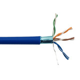 1000ft 4 Pair CAT5E 350Mhz FTP FT6/CMP Bulk Cable - Blue