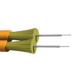 OM1 Multimode 62.5 Micron (Corning) Duplex Zip Cord - 2mm Jacket - OFNP Plenum Fiber Bulk Cable (per meter)