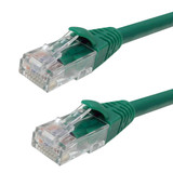 RJ45 Cat6A Plenum UTP Solid Patch Cable - CMP/FT6 - Green - 1ft