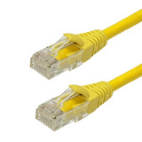 RJ45 Cat6 Plenum UTP Solid Patch Cable - CMP/FT6 - Yellow - 7ft