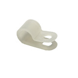 P Cable Clip, Screw-Mount (100 pack) - 7.2mm - White