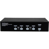 StarTech.com 4 Port High Resolution USB DVI Dual Link KVM Switch with Audio - 4 x 1 - 4 x DVI Monitor (Fleet Network)