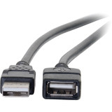 C2G USB Extension Cable - Type A Male USB - Type A Female USB - 1m - Black (52106)
