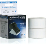 Seiko SmartLabel SLP-2RL Address Label - 1 1/8" x 3 1/2" Length - Rectangle - Direct Thermal - White - Paper - 130 / Roll - 1 / Each (Fleet Network)