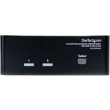 StarTech.com 2 Port KVM Switch - DVI and VGA w/ Audio and USB 2.0 Hub - Dual Monitor / Display / Screen KVM Switch - DVI VGA - Share a (Fleet Network)